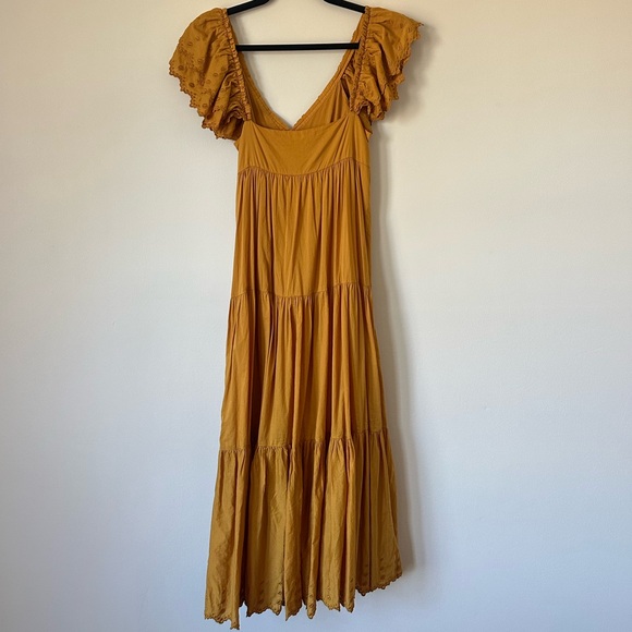 Masscob Sylwan Eyelet Tiered Maxi Dress XS - Picture 3 of 8